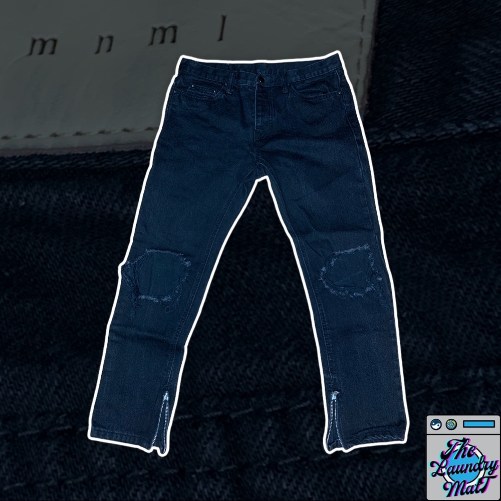 Mnml distressed denim